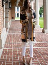 Load image into Gallery viewer, Kellie Aztec Fringe Cardigan
