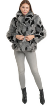 Load image into Gallery viewer, Wendi Wolf Coat in Grey

