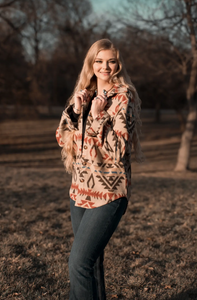 Ayden Aztec Shacket with Western Flap Chest