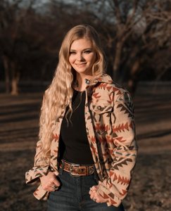 Ayden Aztec Shacket with Western Flap Chest