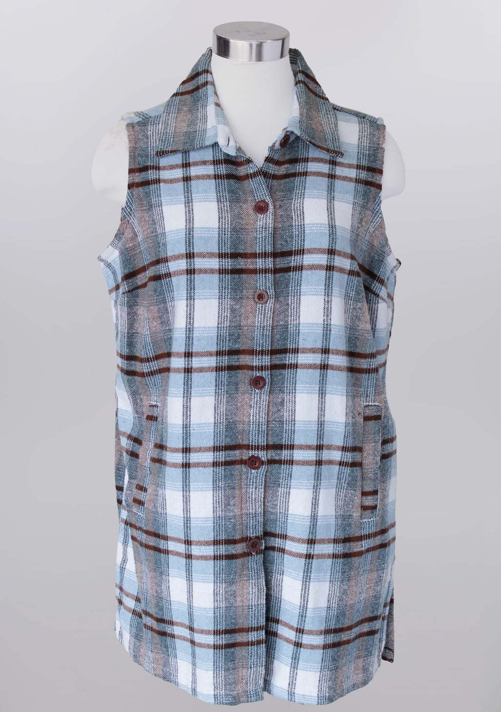 Kadee Plaid Sleeveless Top
