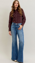 Load image into Gallery viewer, Judy Blue Crossroads Pinstripe Flare Jeans
