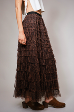 Load image into Gallery viewer, Jessa Leopard Tiered Ruffle Maxi Skirt

