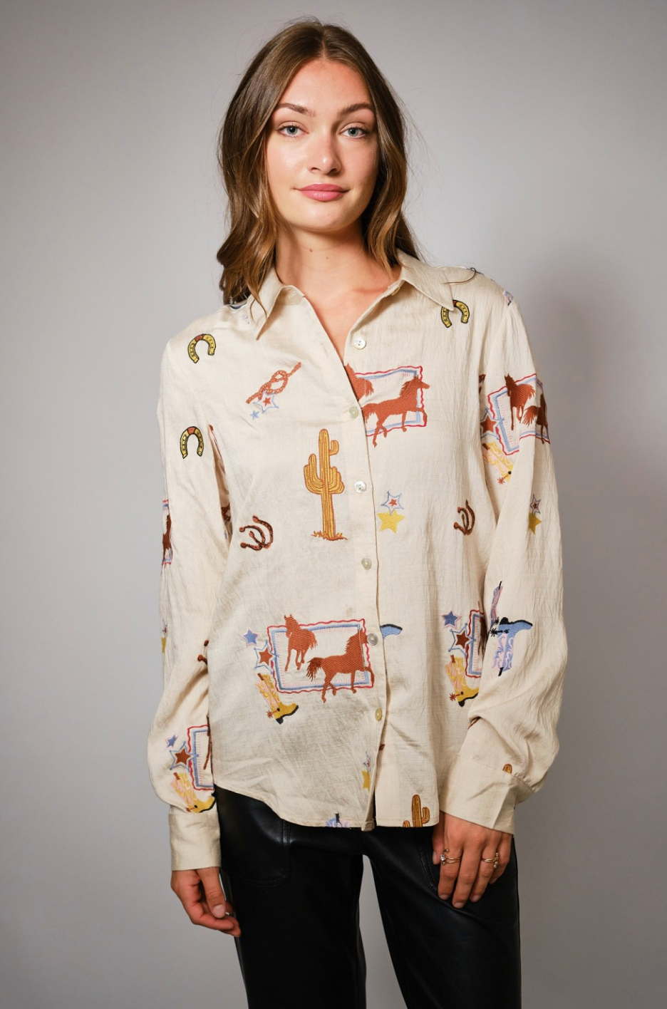 Chantel Western Embroidered Shirt