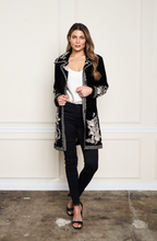 Load image into Gallery viewer, Lauryn Velvet Floral Embroidered Jacket
