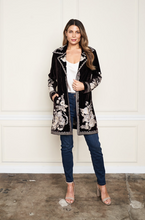 Load image into Gallery viewer, Lauryn Velvet Floral Embroidered Jacket
