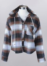 Load image into Gallery viewer, Maddy Flannel Hooded Jacket
