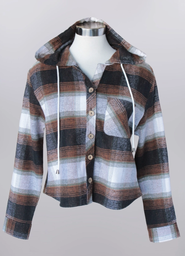 Maddy Flannel Hooded Jacket