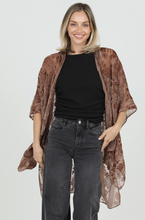 Load image into Gallery viewer, Burnout Velvet Kimono - O/S
