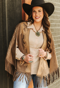 Mocha Patch Cape