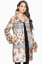 Load image into Gallery viewer, Alexa Mixed Media Patchwork Jacket
