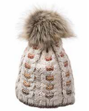 Load image into Gallery viewer, Abalone with Copper Pom Top Beanie
