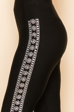 Load image into Gallery viewer, Keely Rhinestone Flare Leggings
