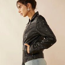 Load image into Gallery viewer, Brittany Shy Leather Jacket

