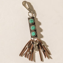 Load image into Gallery viewer, Adventurer Leather Keychain in Mocha Brown
