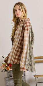 Cassie Plus Flannel Shirt