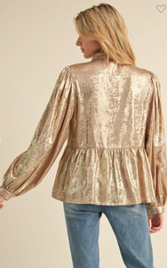 Dazzle Me Gold Top