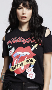 Rolling Stones Slit Sleeve T