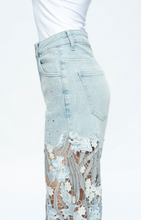Load image into Gallery viewer, Bayeas Lace Meets the Blues Jean
