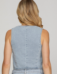 Skylar Denim Vest