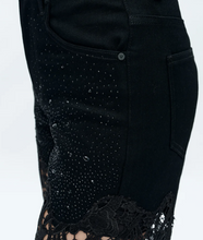 Load image into Gallery viewer, Bayeas High Rise Lace Meets the Blues Jean
