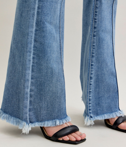 Judy Blue Flare Front Pintuck Jeans