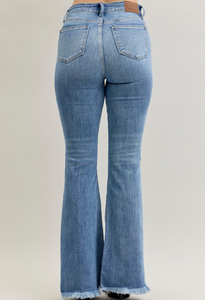 Judy Blue Flare Front Pintuck Jeans