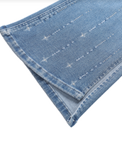 Load image into Gallery viewer, Bayeas Boho Astro Mid Rise Flare Leg Jeans
