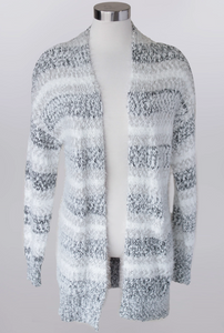 Isabelle Grey Ombre Cardigan