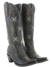 Load image into Gallery viewer, Old Gringo Stelletta 15&quot; Shaft Western Boots in Rustic Black
