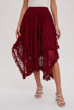 Load image into Gallery viewer, Aria Lace Tiered Midi Skirt

