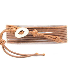 Load image into Gallery viewer, Handmade Gold Plated Turquoise Stone Wrap Bracelet
