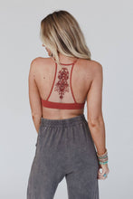 Load image into Gallery viewer, Tattoo Bralette - Rust
