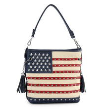 Load image into Gallery viewer, American Flag Hobo Crossbody
