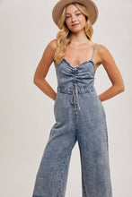 Load image into Gallery viewer, Emile Acid Washed Denim Jumpsuit

