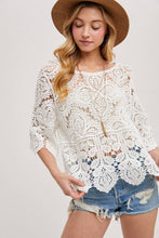 Load image into Gallery viewer, Clover Crochet Lace Top
