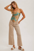 Load image into Gallery viewer, Paislee Satin Bandana Tube Top
