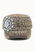 Load image into Gallery viewer, Sunflower Bejeweled Glitz Cadet Cap, Adjustable
