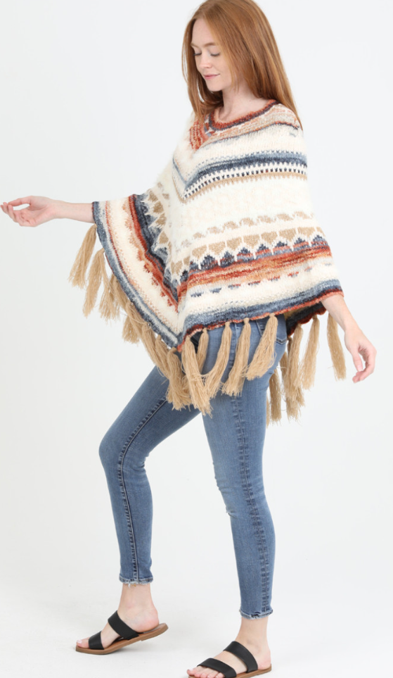 Joni Retro Poncho