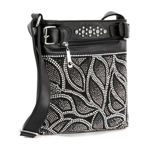 Sparkling Rhinestone Design Crossbody Sling