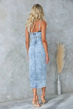 Load image into Gallery viewer, Fallon Halter Denim Dress
