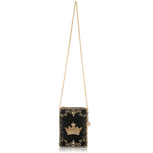 Load image into Gallery viewer, Royalty Gold Crown Mini Crossbody Handbag
