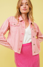 Load image into Gallery viewer, Pretty in Pink Denim Jacket
