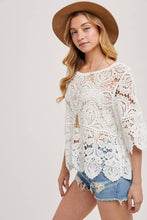 Load image into Gallery viewer, Clover Crochet Lace Top
