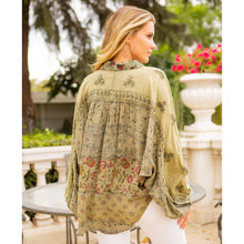 Load image into Gallery viewer, Printed Patchwork Mix Media Top
