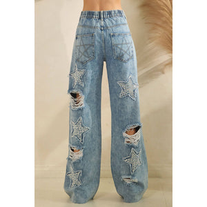 Starlee Washed Stone Star Pants