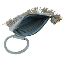 Load image into Gallery viewer, Fringe Soft Vegan Leather Wristlet/Clutch
