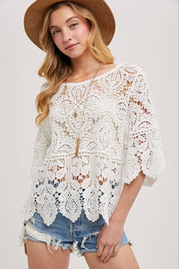 Clover Crochet Lace Top