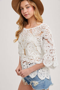 Clover Crochet Lace Top