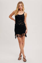 Load image into Gallery viewer, Demetria Fringe Mini Dress
